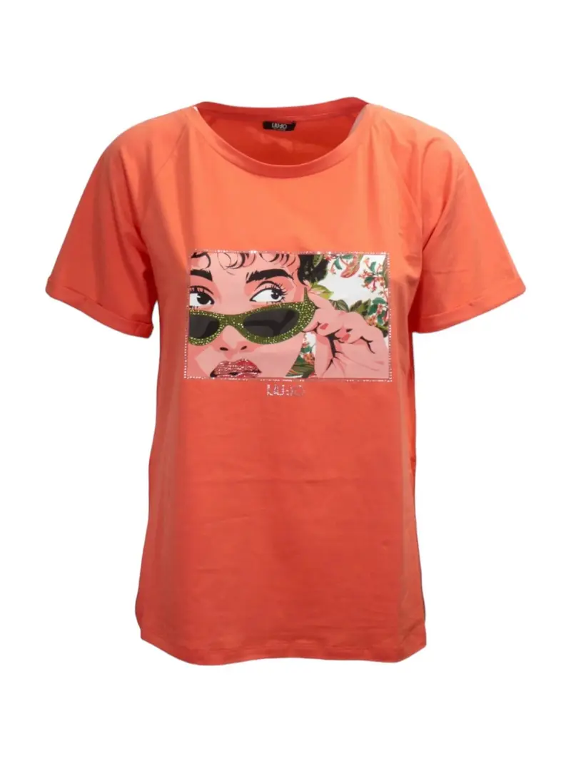 LIU JO BEACHWEAR T-Shirt e Polo Donna VA4104JS003 N9251 Rosso