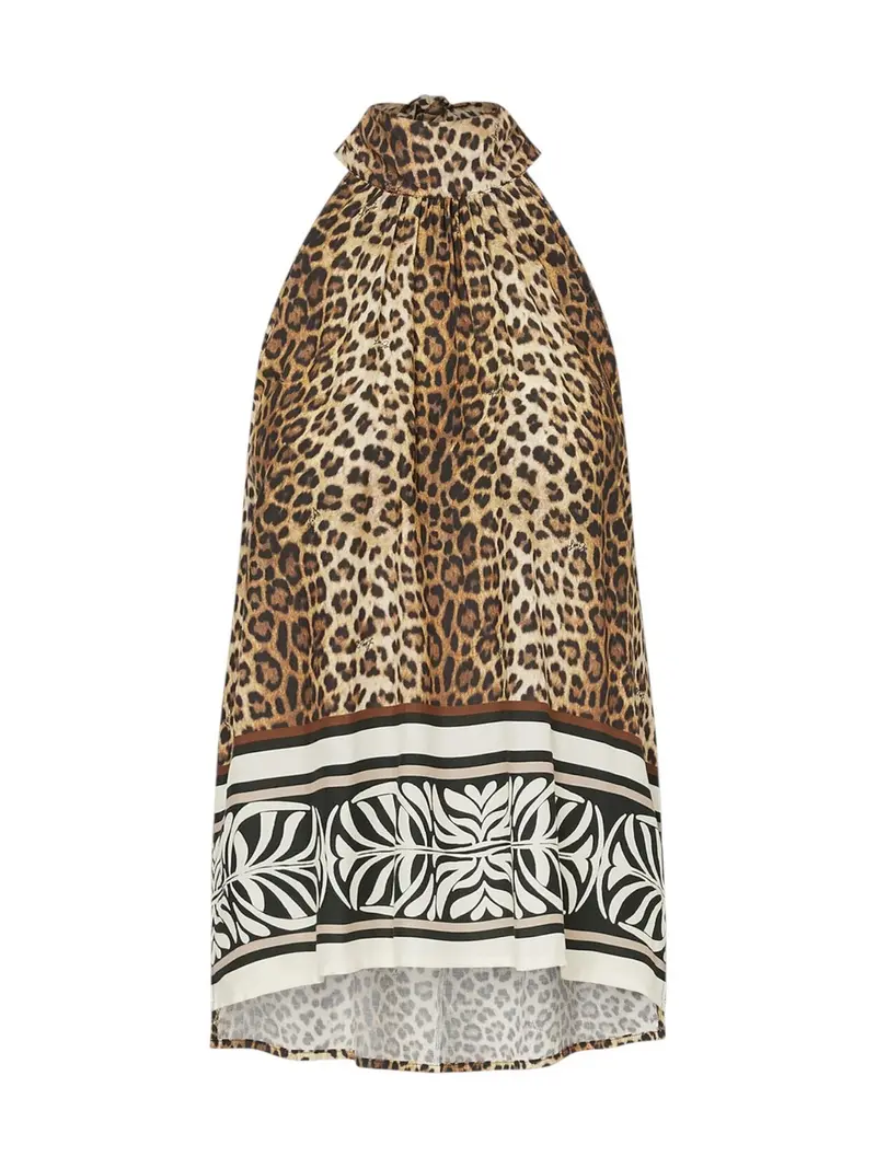 LIU JO BEACHWEAR Top Donna  VA6051TS123 V9789 ANIMALIER