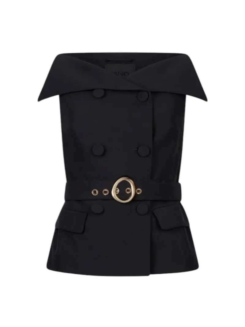LIU JO BLACK Gilet Donna  CA5098T2200 22222 Nero