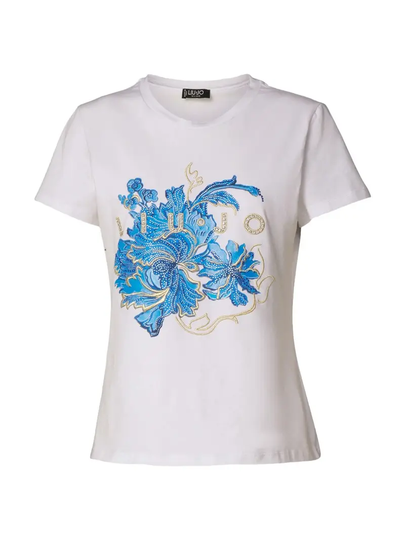 LIU JO BLACK T-Shirt e Polo Donna CA4440J5003 N9170 Bianco
