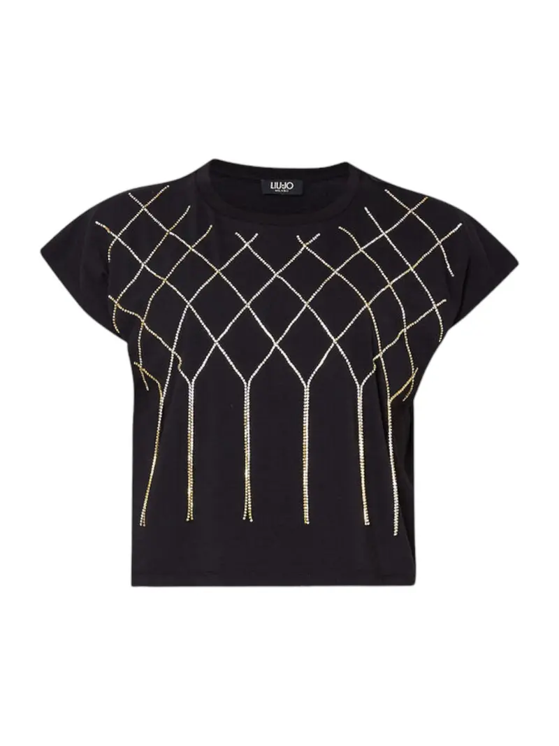 LIU JO BLACK T-Shirt e Polo Donna CA4444J5003 N9196 Nero