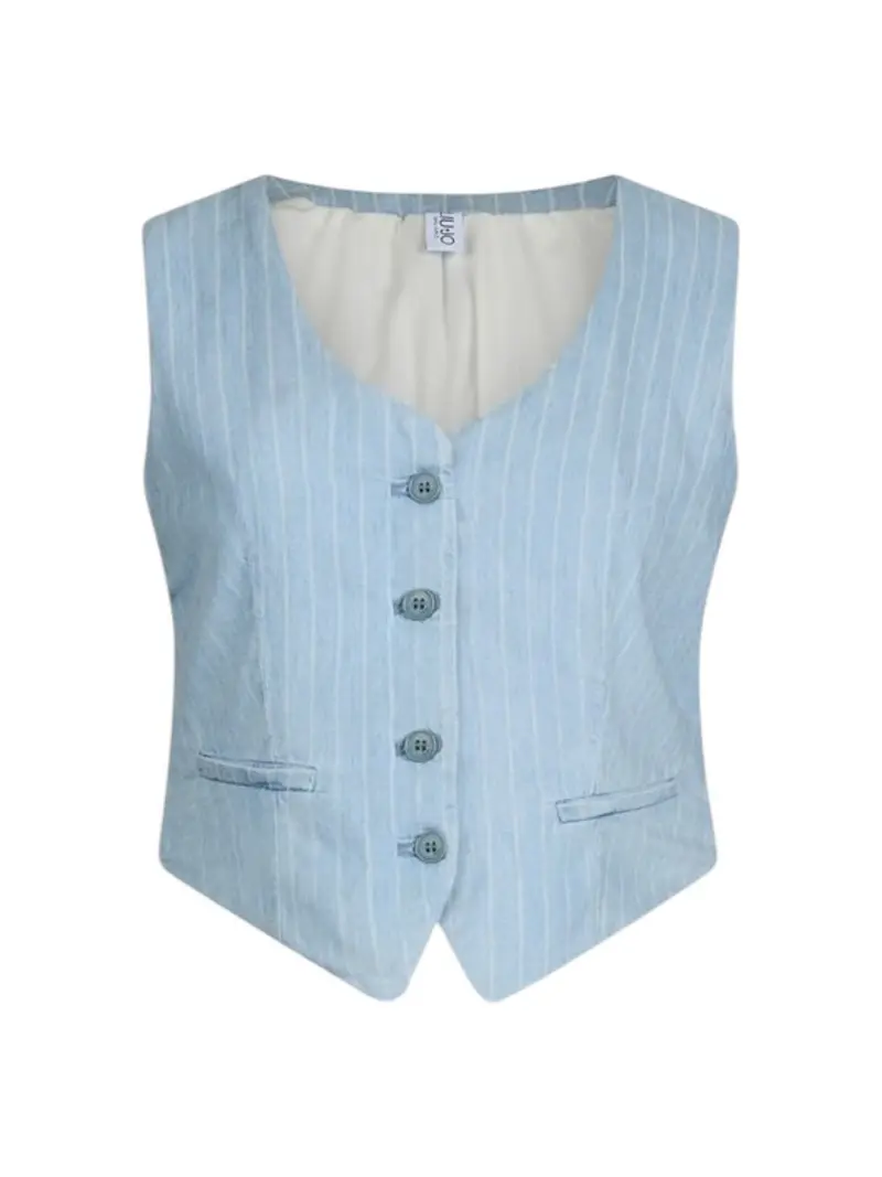 LIU JO BLUE DENIM Gilet Donna  UA5122D4989 78822 Blu