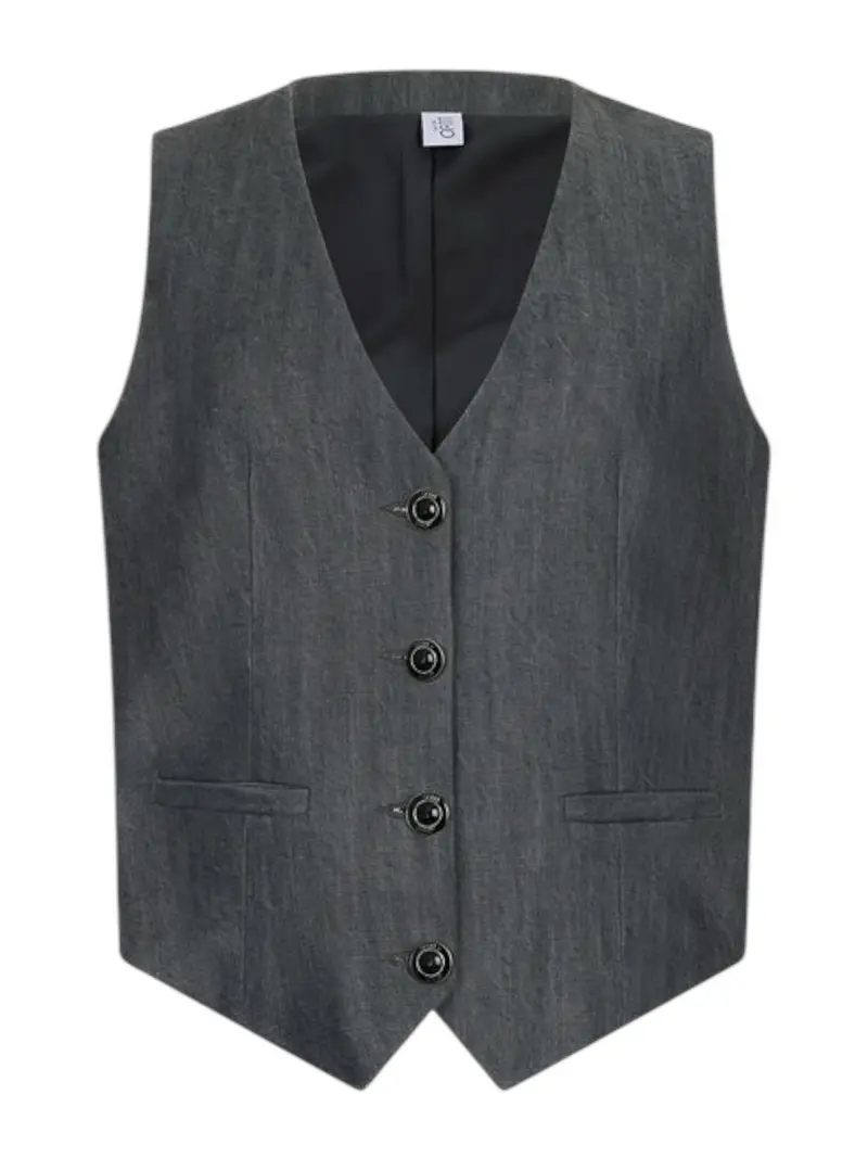 LIU JO BLUE DENIM Gilet Donna  UF5226D0266 87457 Den.Grey tailoring w