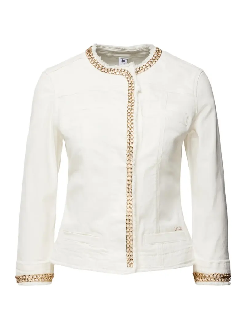 LIU JO BLUE DENIM Giubbino Donna  UXX039D4128 10701 Bianco