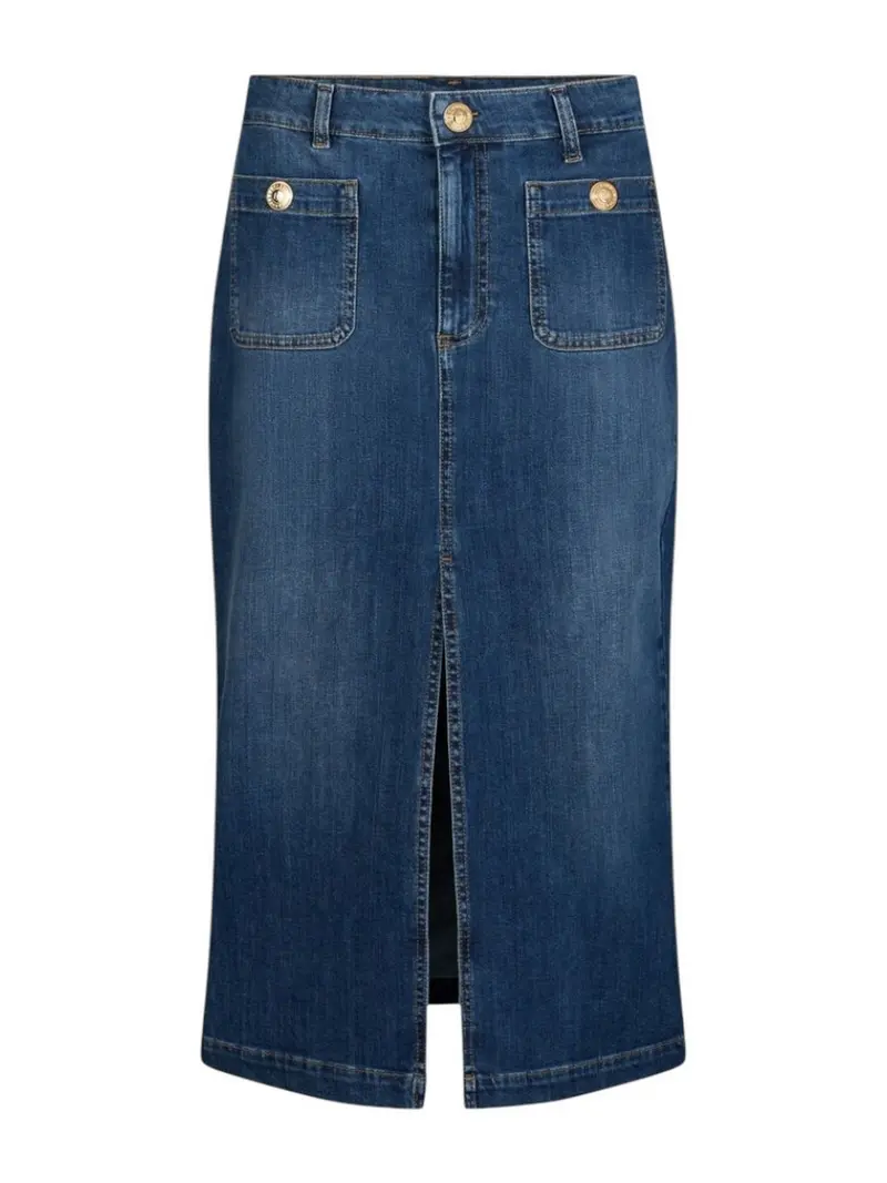 LIU JO BLUE DENIM Gonna Donna  UA6259D0275 78988 Den.Blue dk.buttons