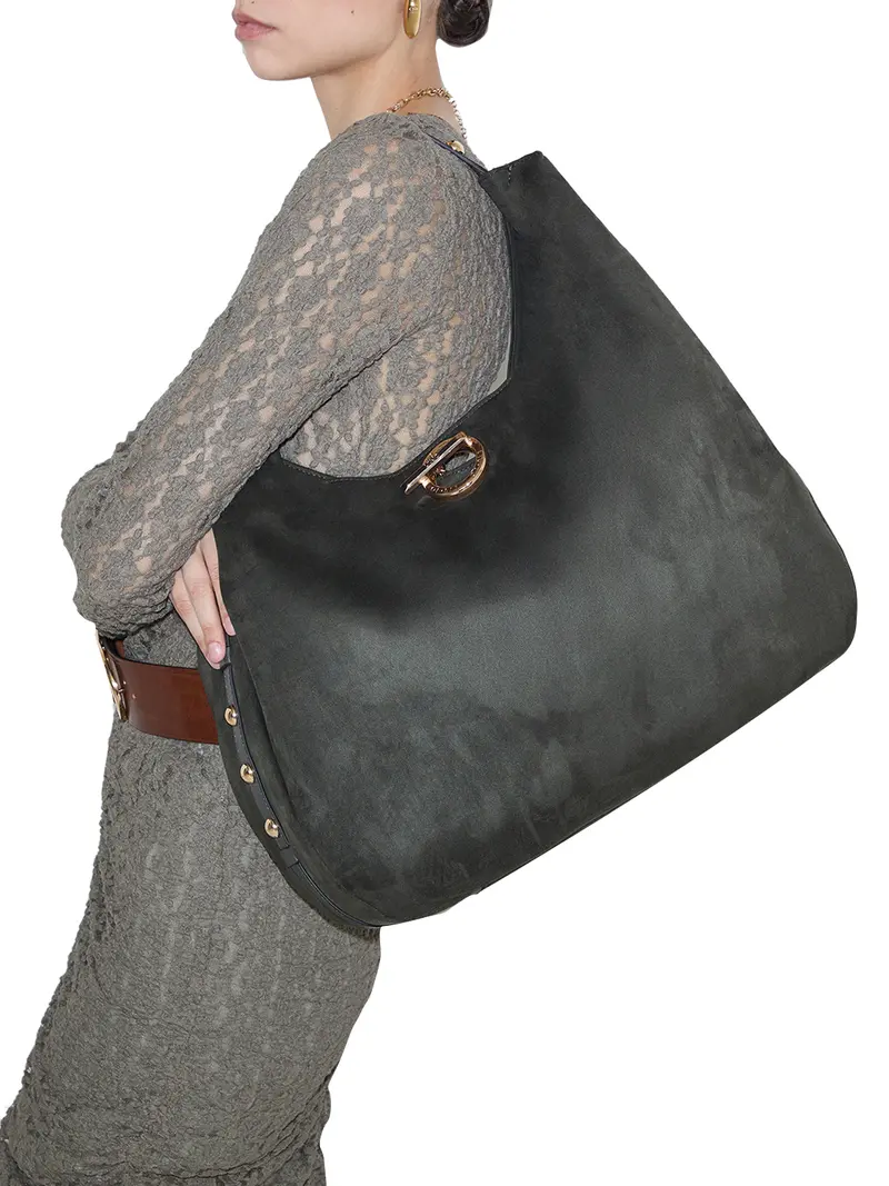 Liu Jo Borsa A Mano Con Borchie - Forest