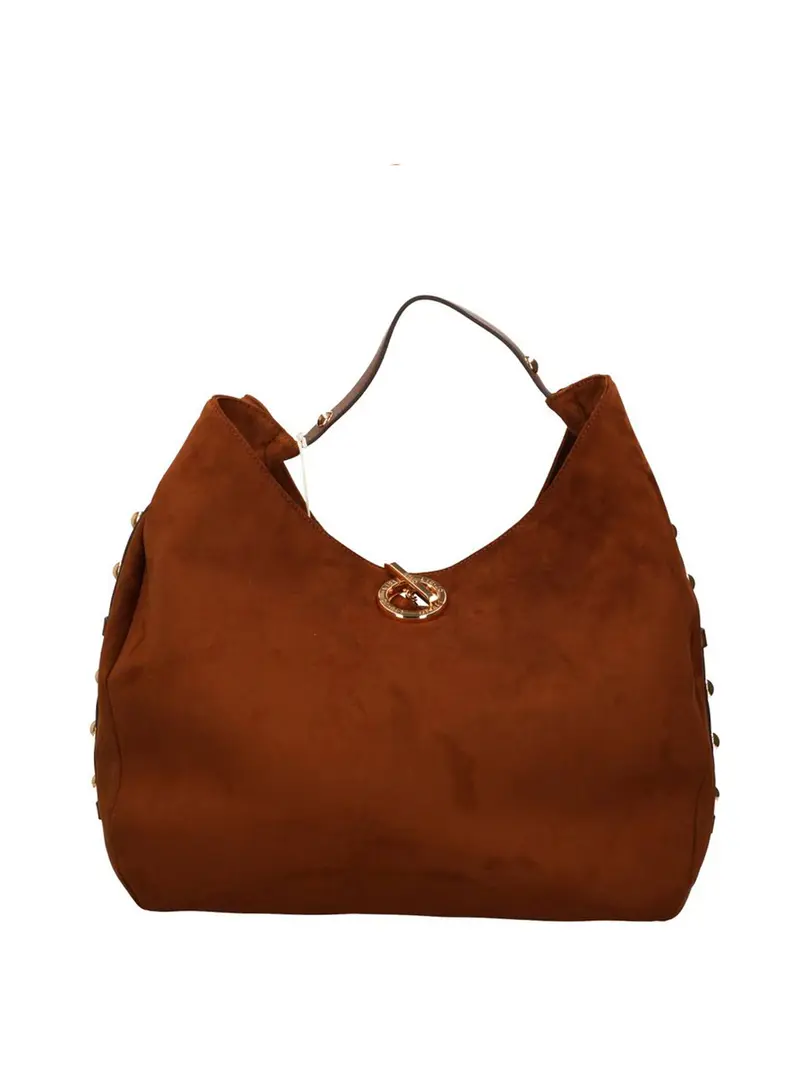 Liu Jo Borsa A Mano Hobo Grande Con Borchie Marrone