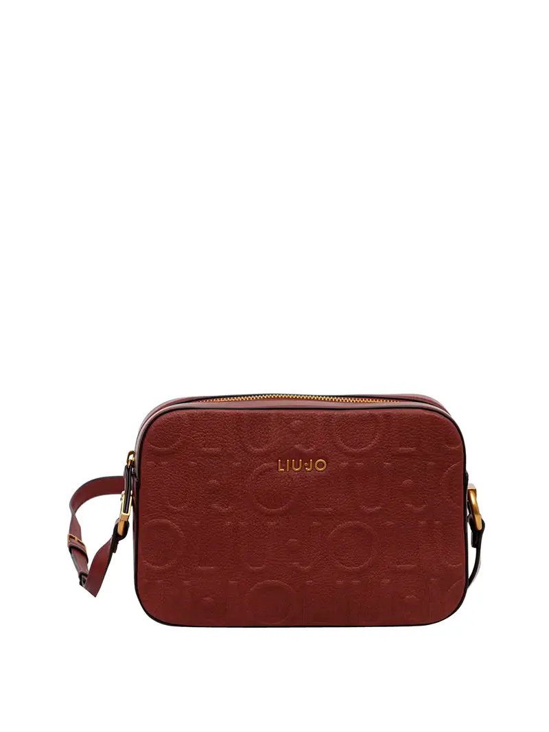Liu Jo Borsa A Tracolla Logo Frontale Bordeaux