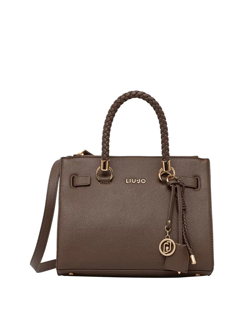 Liu Jo Borsa A Tracolla Logo Frontale Dark Mocha