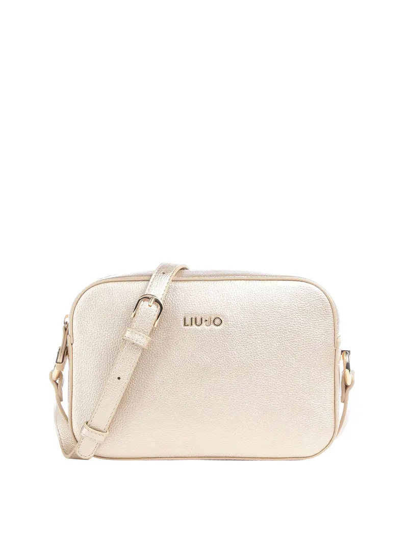 Liu Jo Borsa A Tracolla Logo Frontale Gold