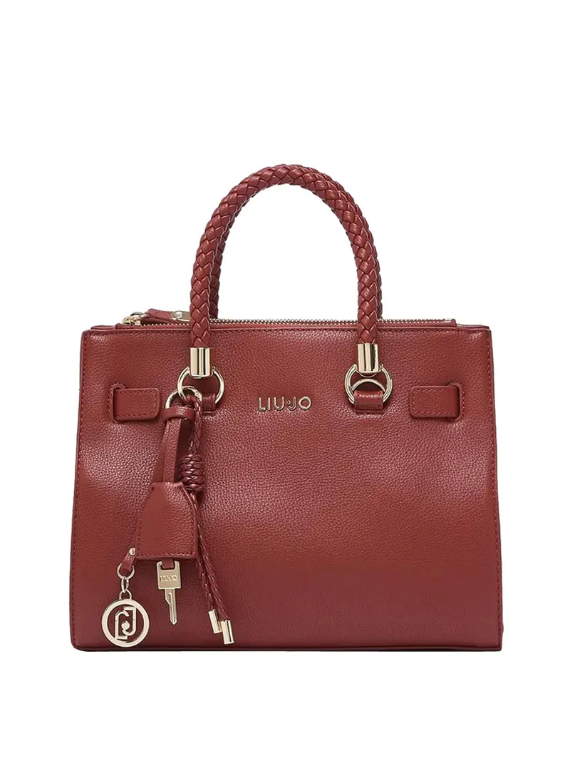 Liu Jo Borsa A Tracolla Logo Frontale Red