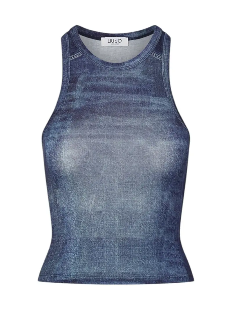 LIU JO feat. ELODIE Top Donna  UA6505J1624 L9680 Special denim