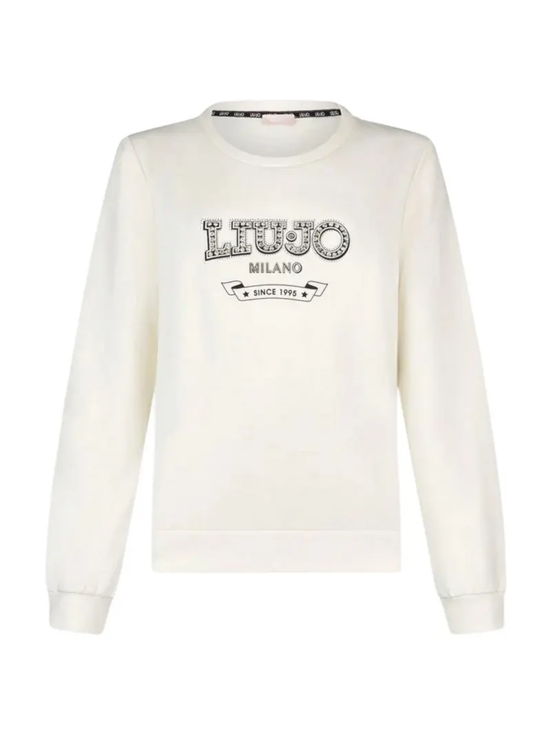 LIU JO SPORT Felpa Donna  TA6073FS090 M9271 White milk/LiuJo