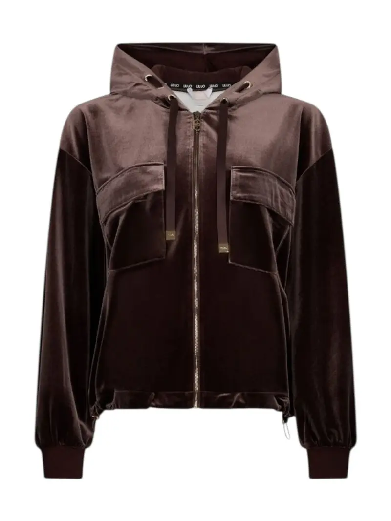 LIU JO SPORT Felpa Donna  TF5108J4955 90915 CIOCCOLATO
