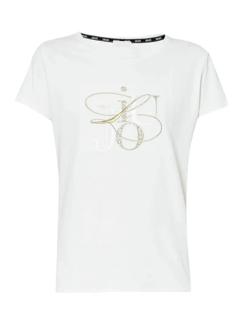 LIU JO SPORT T-Shirt e Polo Donna TA4136JS003 N9051 Avorio