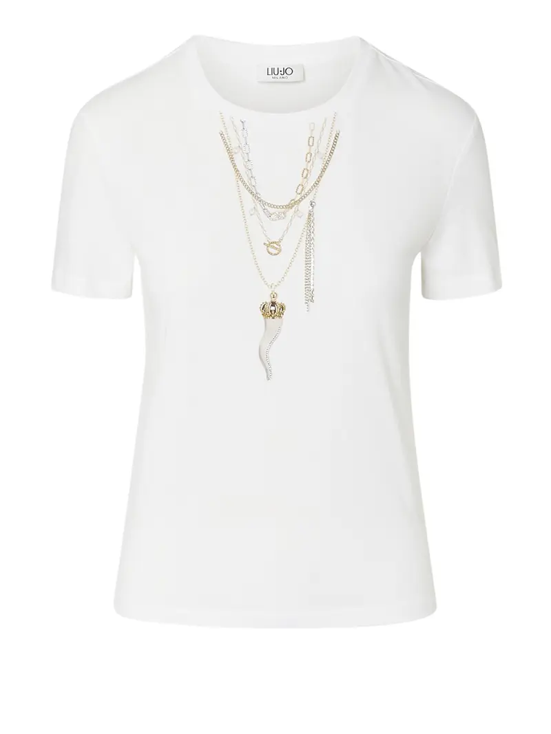 Liu Jo T-Shirt Stampa Bianco