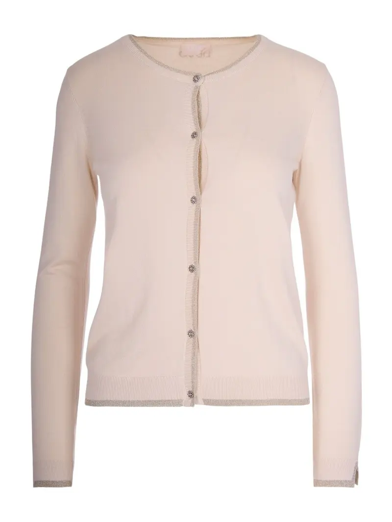 LIU JO WHITE Cardigan Donna  MF5225MS49I 10701 BIANCO LANA