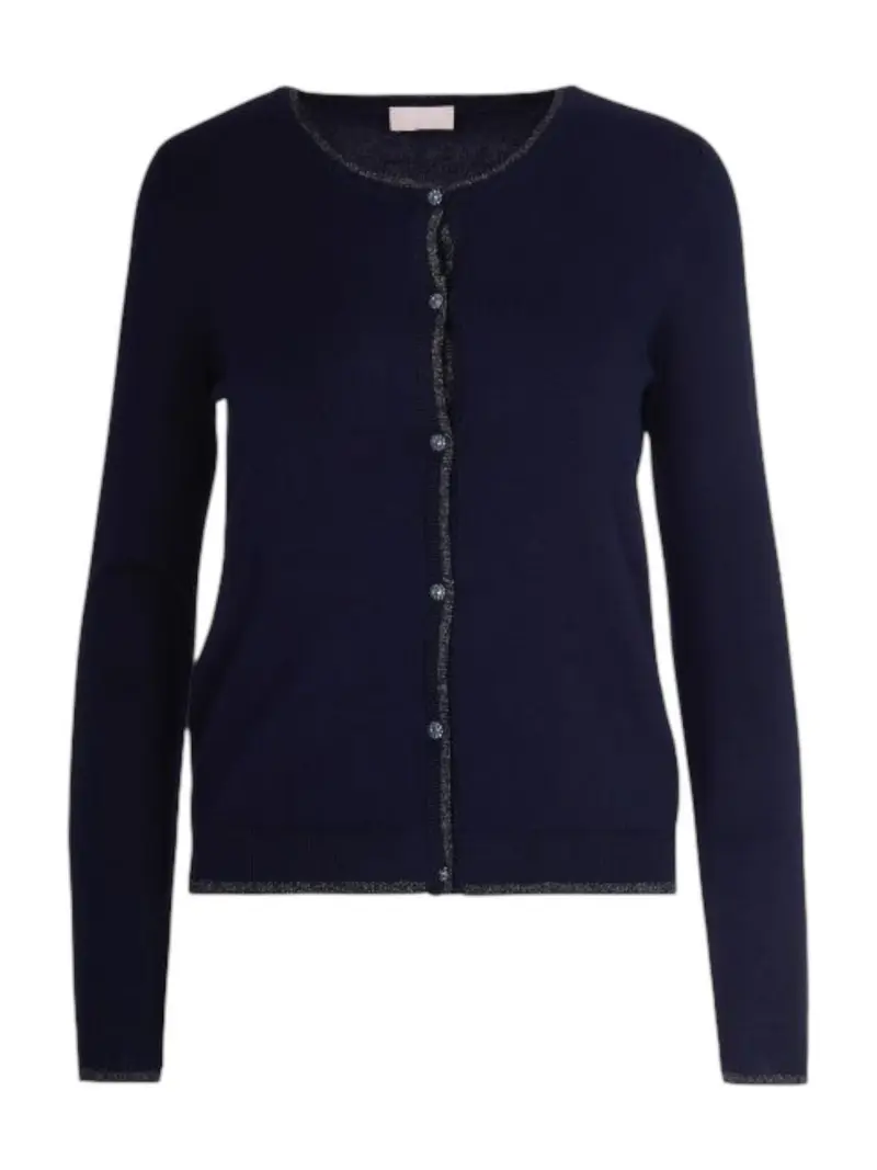 LIU JO WHITE Cardigan Donna  MF5225MS49I 93932 Navel blue
