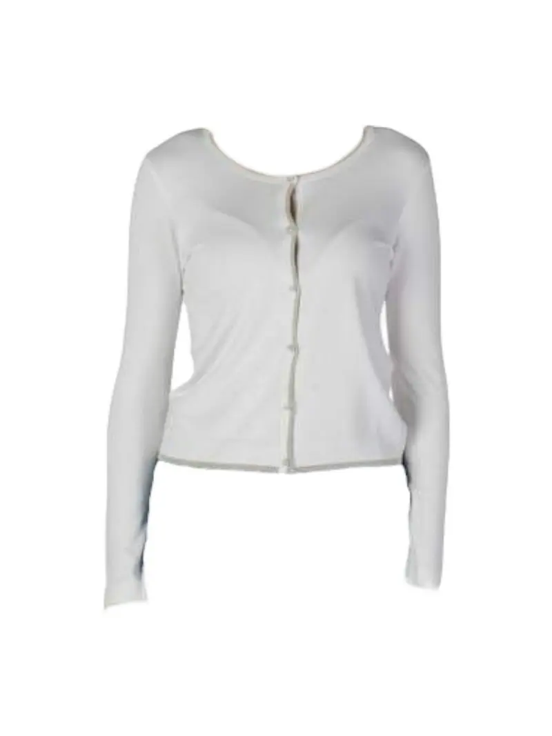 LIU JO WHITE Cardigan Donna WXX056MS49I 10701 BIANCO LANA