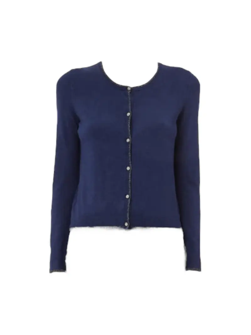 LIU JO WHITE Cardigan Donna WXX056MS49I 93921 BLU NAVY