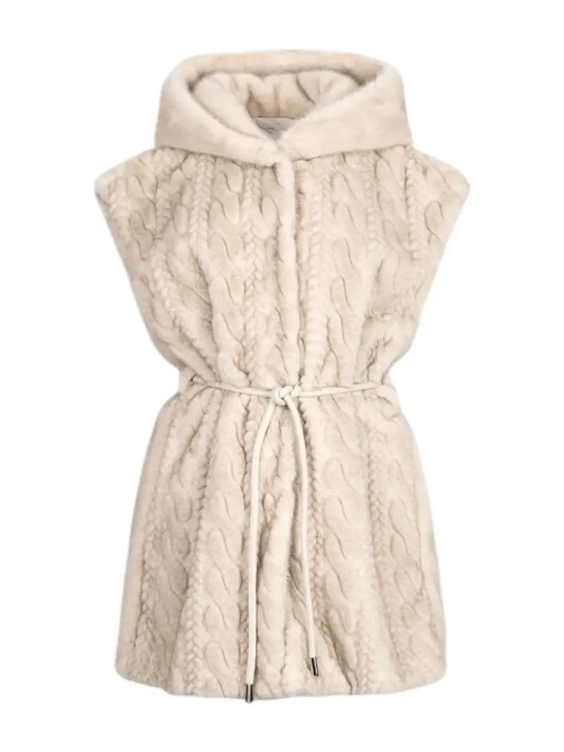 LIU JO WHITE Gilet Donna  MF5364E1044 W9868 NATURAL BEIGE