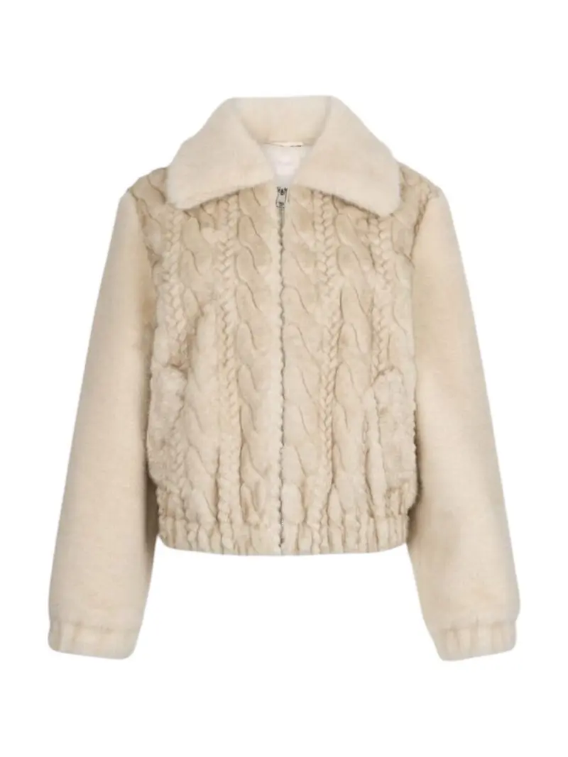 LIU JO WHITE Giubbino Donna MF5094E1044 W9868 NATURAL BEIGE