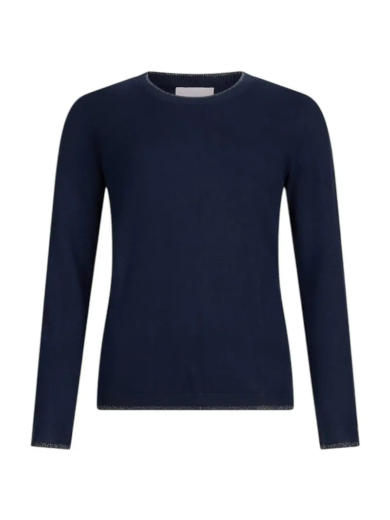 LIU JO WHITE Maglia Donna MF5226MS49I 93932 Navel blue
