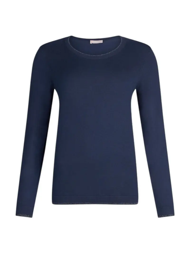LIU JO WHITE Maglia Donna WXX055MS49I 93921 BLU NAVY