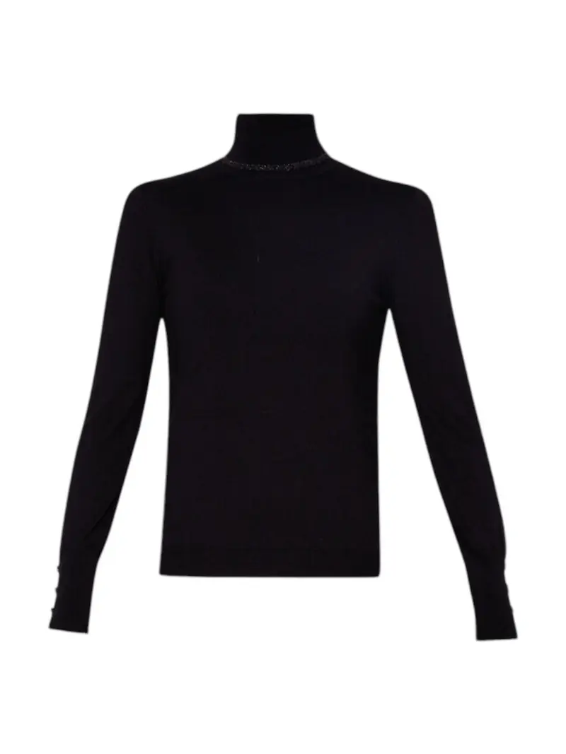 LIU JO WHITE Maglione dolcevita Donna WF4008MS49I 22222 Nero