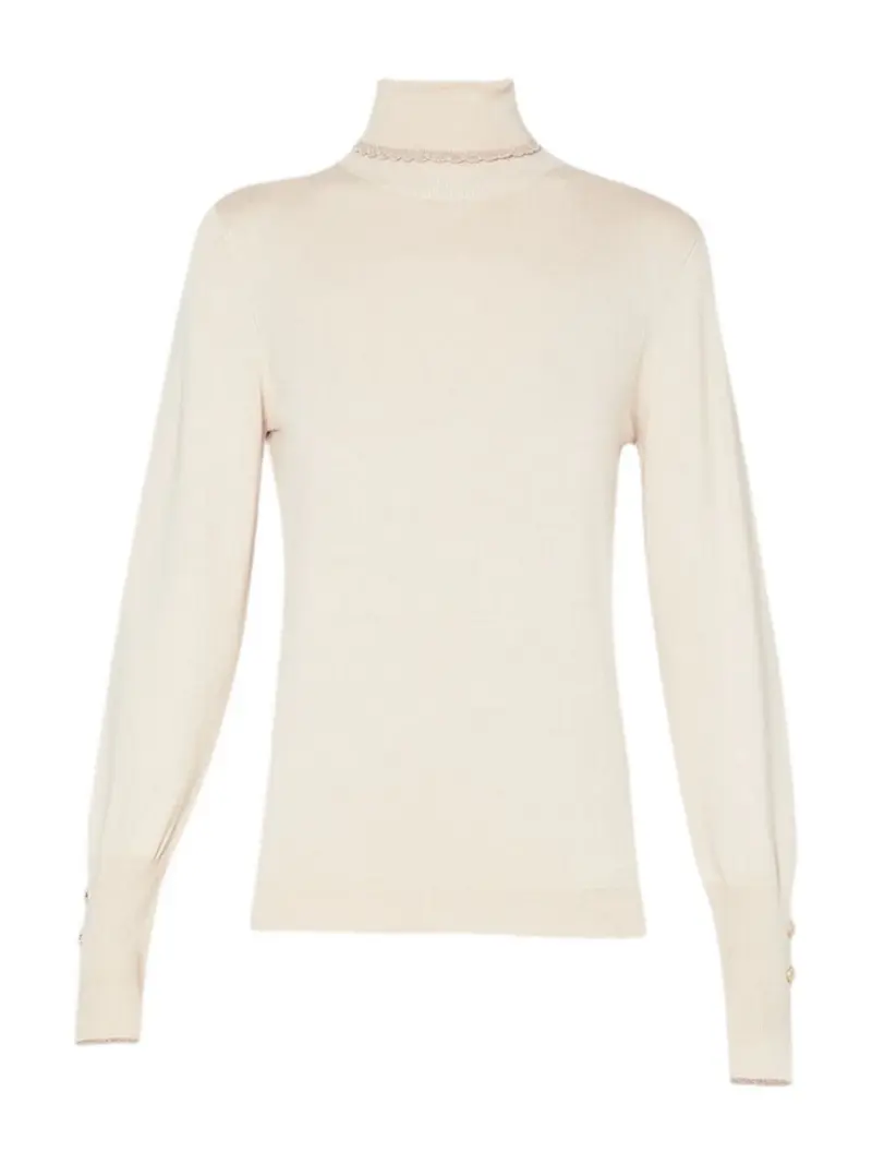LIU JO WHITE Maglione dolcevita Donna WF4008MS49I X0623 Beige