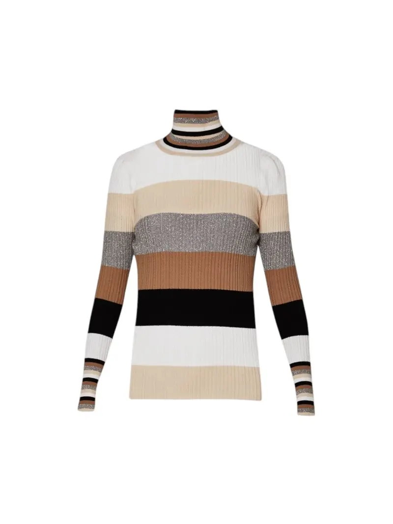 LIU JO WHITE Maglione dolcevita Donna WF4392MS99E 03N96 Beige