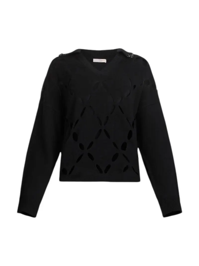 LIU JO WHITE Maglione Donna  MF5038MS009 22222 Nero