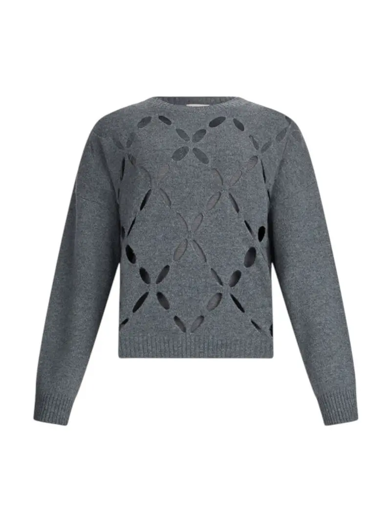 LIU JO WHITE Maglione Donna  MF5039MS009 02050 GRIGIO MD.MELANGE