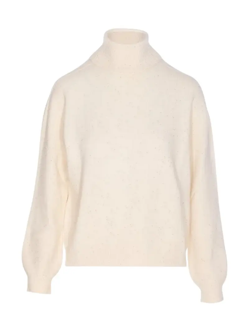 LIU JO WHITE Maglione Donna  MF5234MA27R W9167 Bianco lana met.