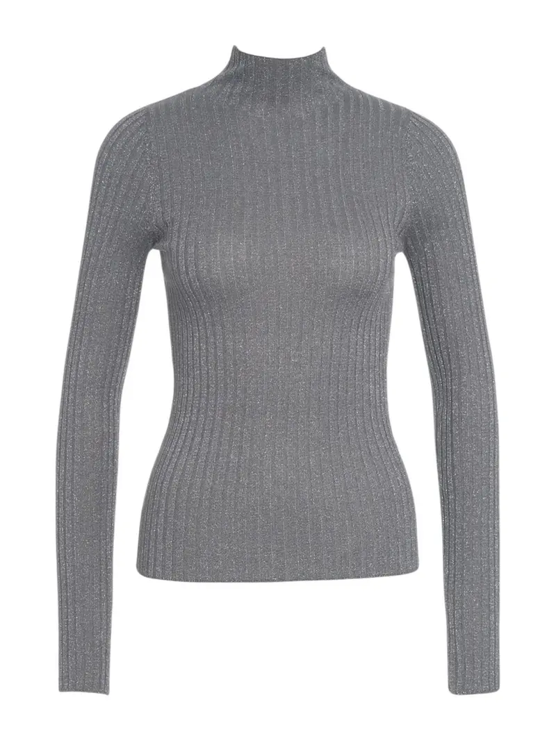 LIU JO WHITE Maglione Donna  MF5389MS46J 04020 Antracite met.