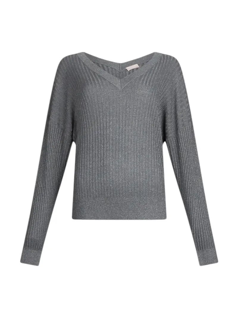 LIU JO WHITE Maglione Donna  MF5390MS46J 04020 Antracite met.