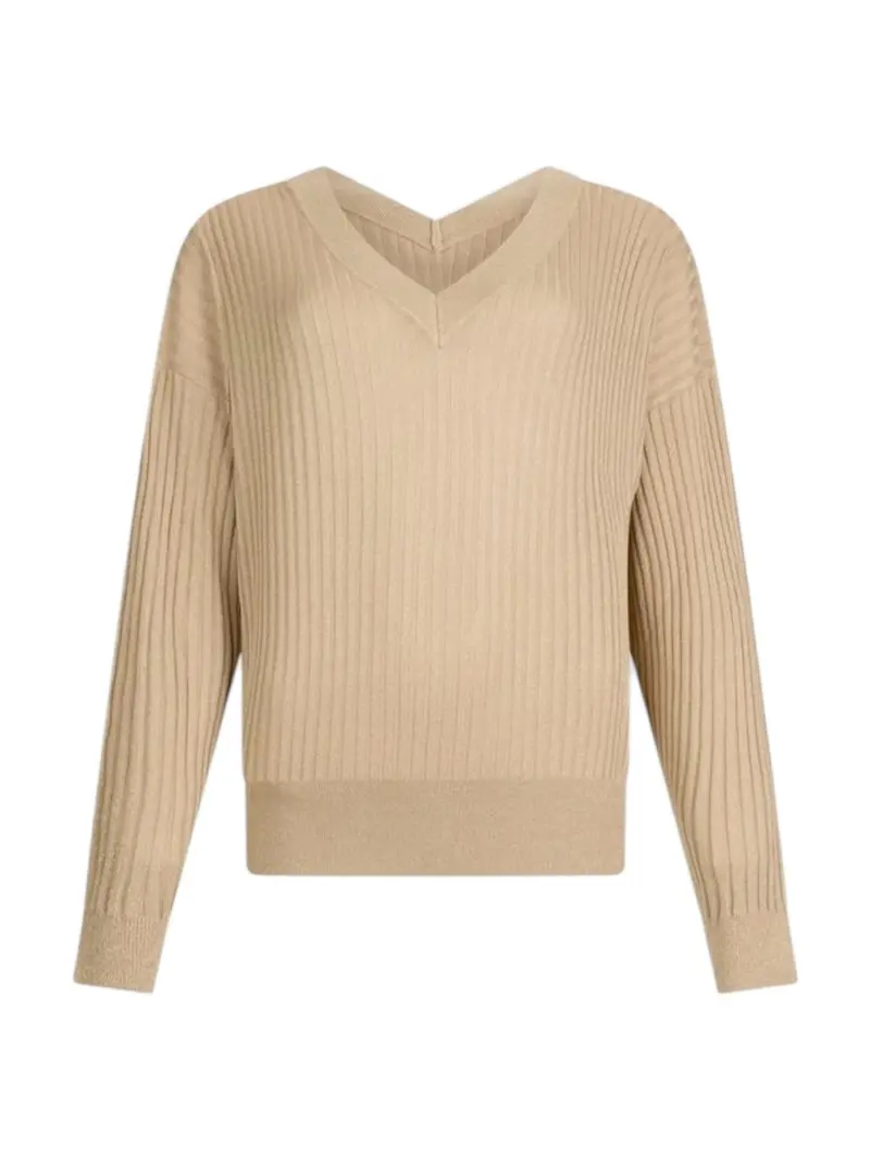 LIU JO WHITE Maglione Donna MF5390MS46J 04869 Oro metallizzato