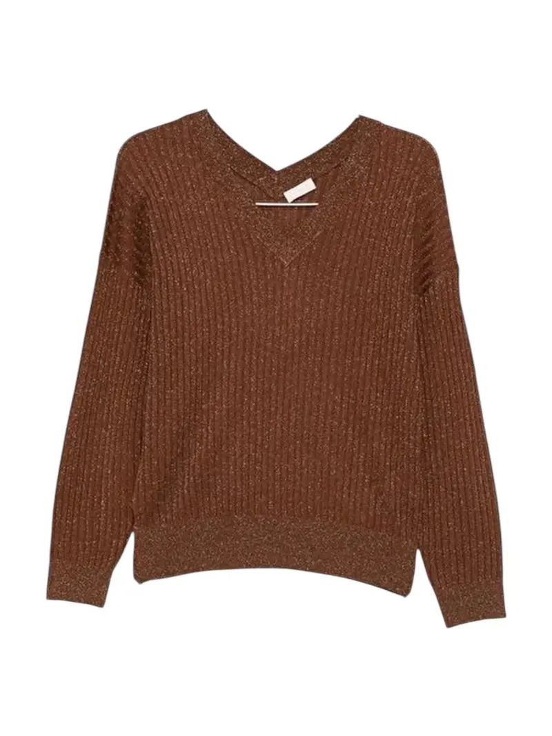 LIU JO WHITE Maglione Donna MF5390MS46J A4305 Toasted coconut met