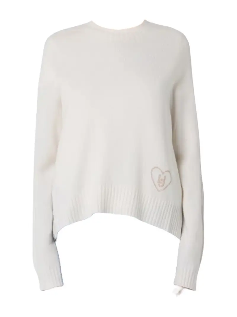 LIU JO WHITE Maglione Donna MF5444MS76L 10701 BIANCO LANA