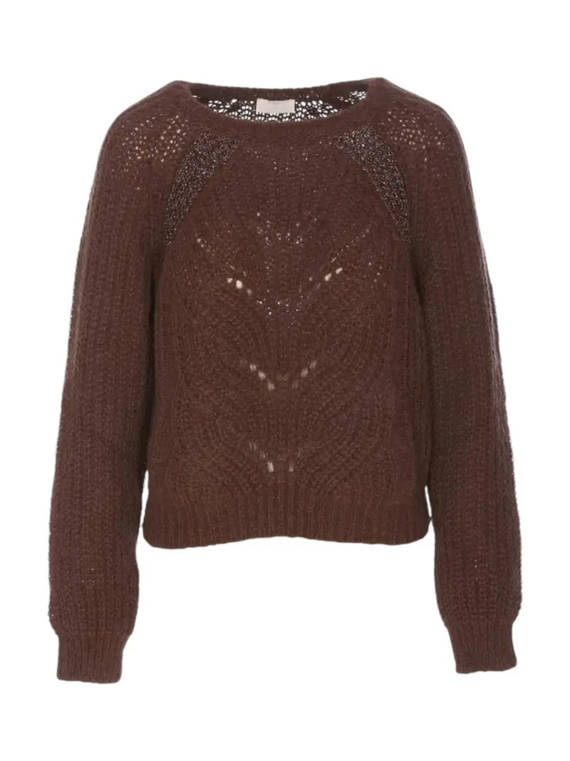 LIU JO WHITE Maglione Donna WF4527MAG71 91218 Marrone