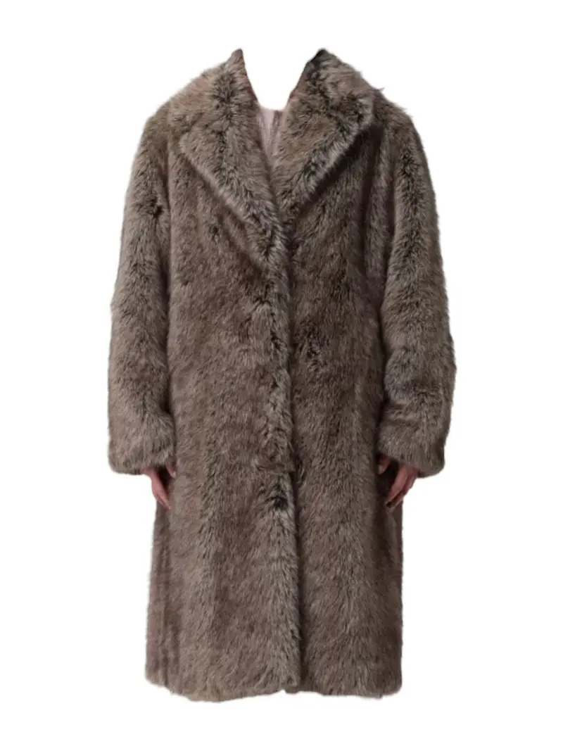 LIU JO WHITE Pelliccia Donna  MF5459E1024 M9873 Brown wolf