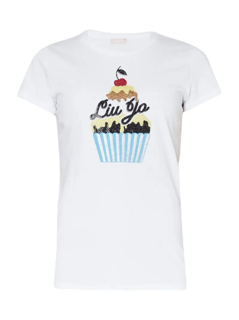 LIU JO WHITE T-Shirt e Polo Donna  MA4339JS923 N9287 Bianco