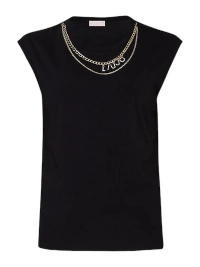 LIU JO WHITE T-Shirt e Polo Donna  WA4016J5003 N9068 Nero