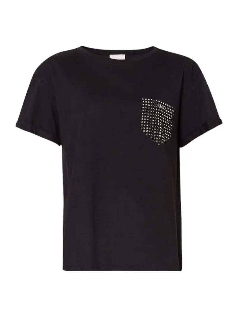 LIU JO WHITE T-Shirt e Polo Donna  WA4050J6308 Q9990 Nero