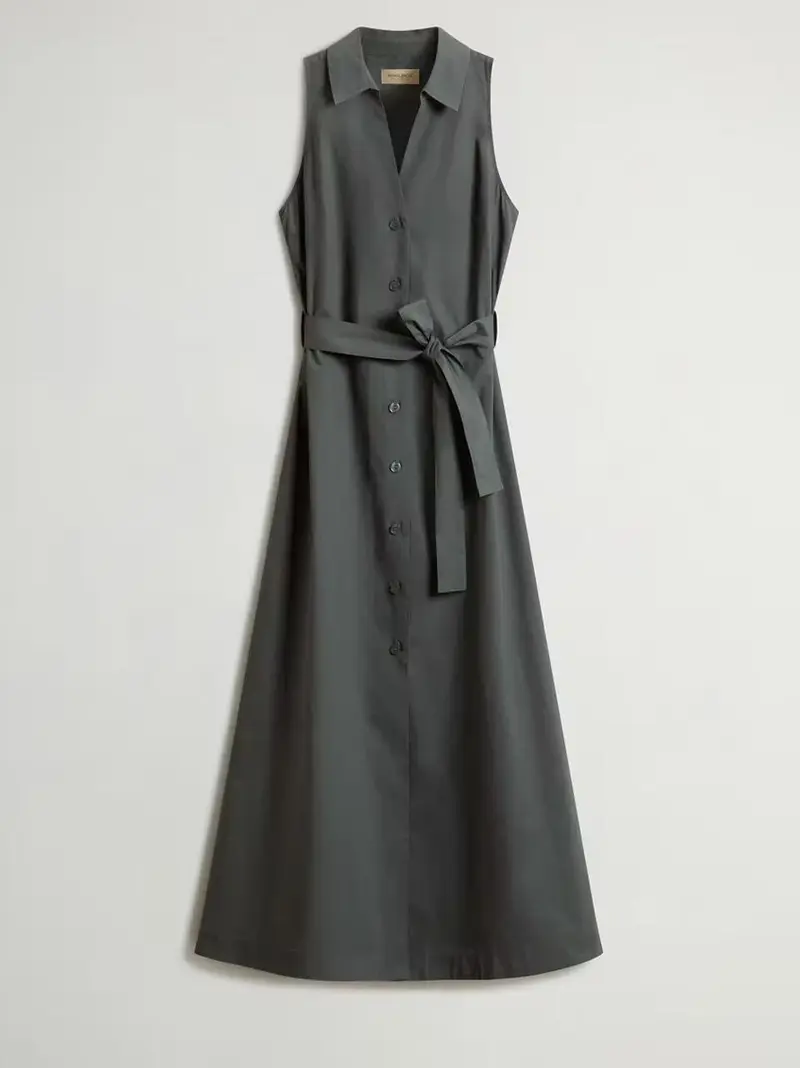 longt dress popeline