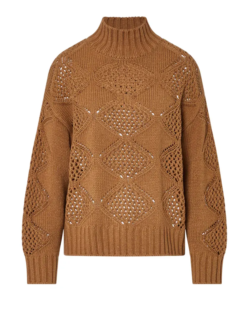 Lupetto Con Perline E Traforature Liu Jo - Beige
