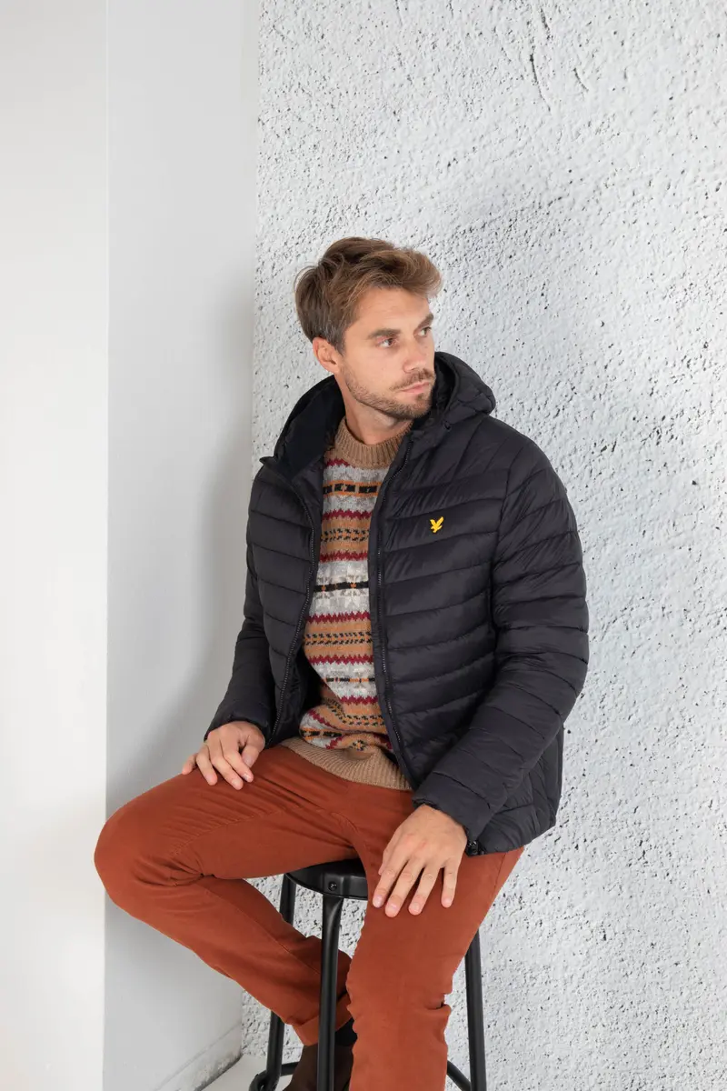 Lyle & Scott 100gr Invernale Impermeabile Nero Uomo