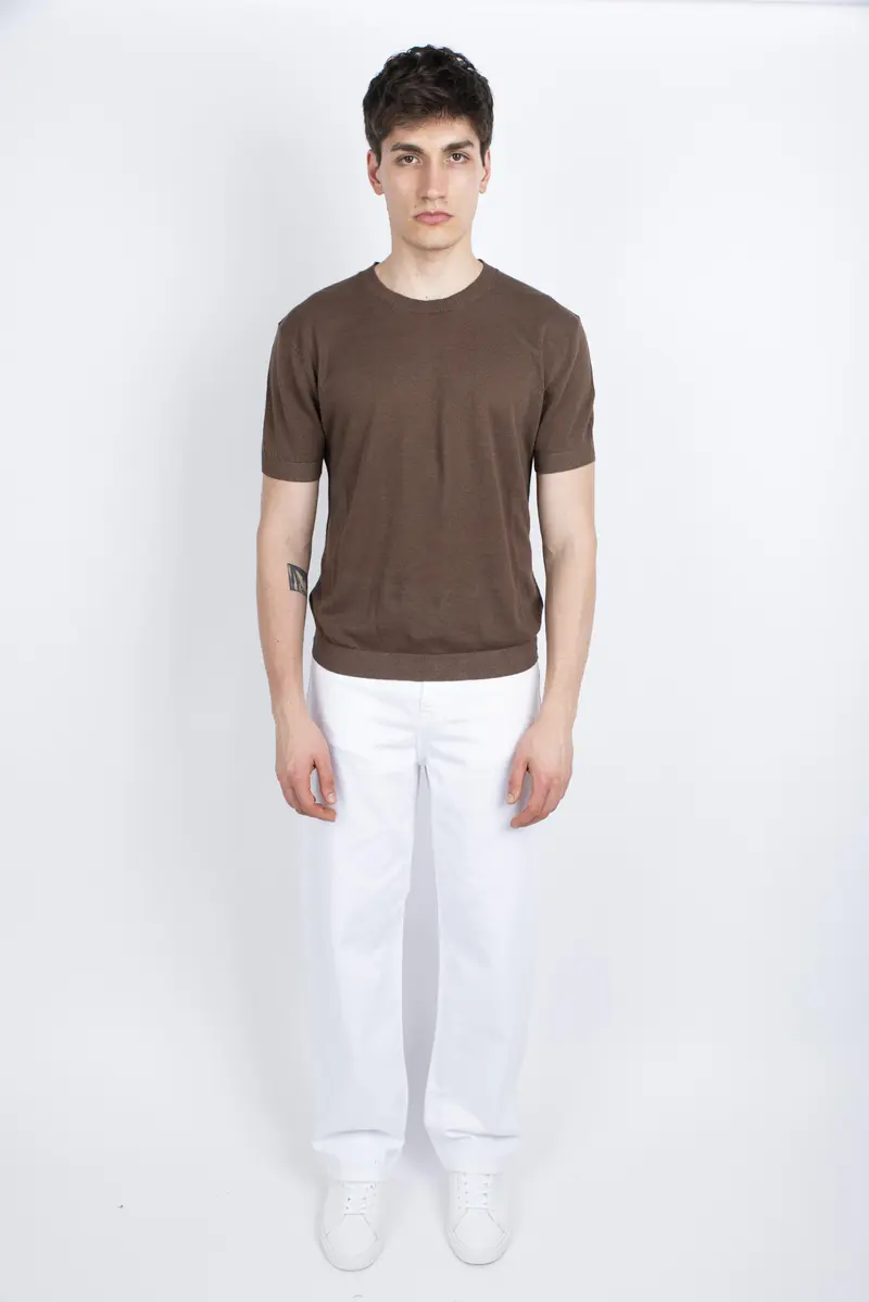 Maglia basic cacao Amaranto Uomo