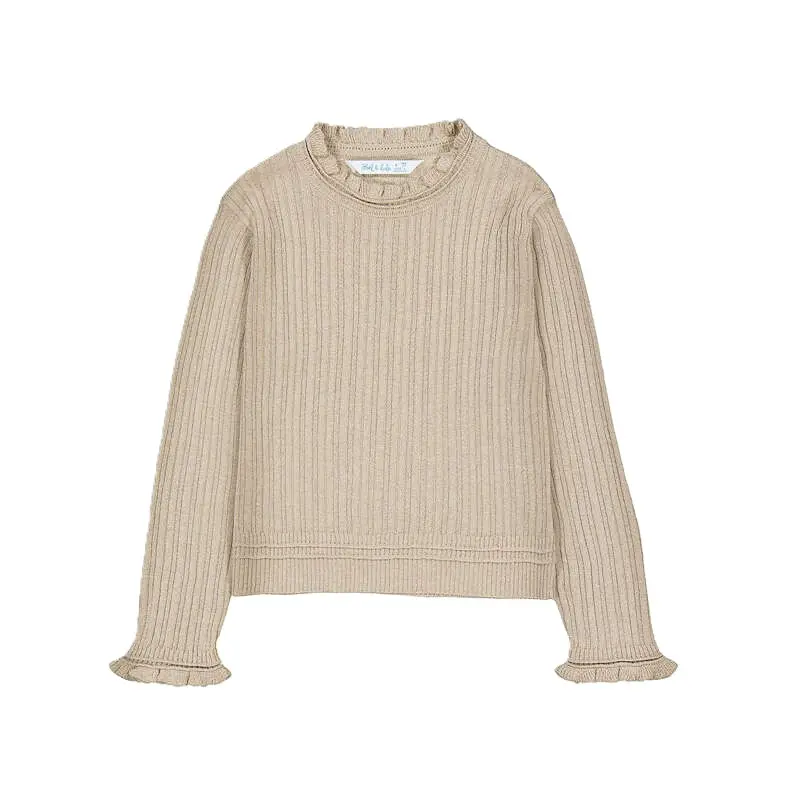 Maglia beige per bambina