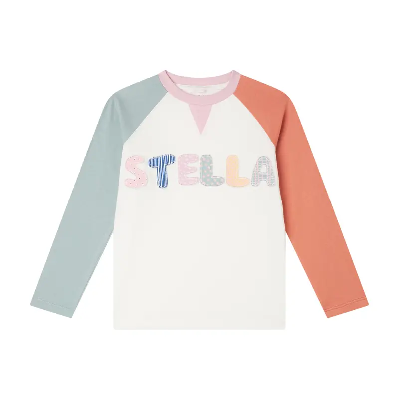 Maglia con logo e maniche colorate